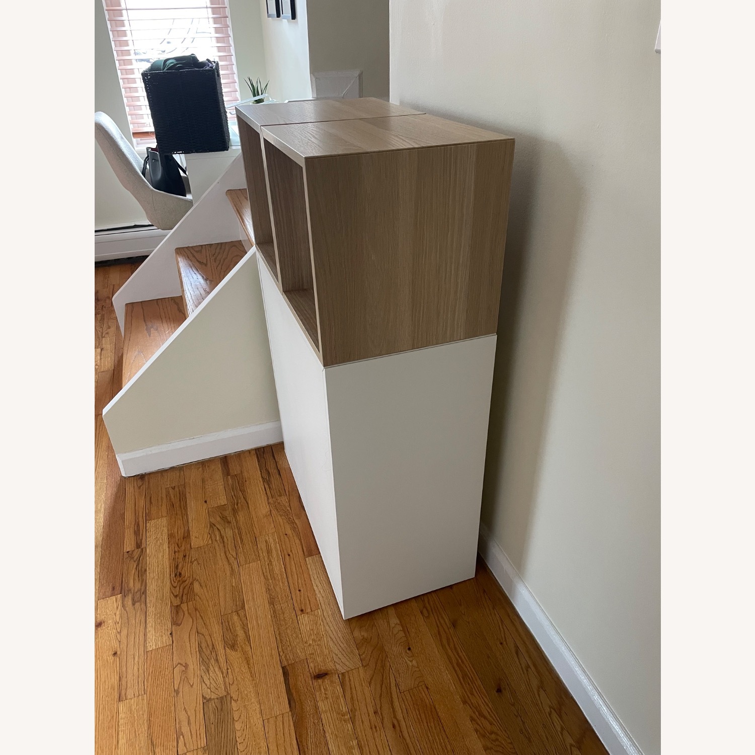 IKEA EKET Storage Combination White and Oak - image-2