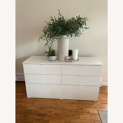 Used IKEA Vihals White Dresser 6 Six Drawers  for sale on AptDeco