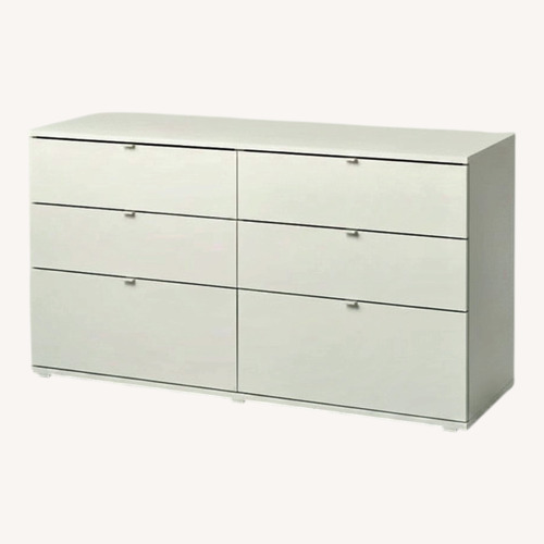 Used IKEA Vihals White Dresser 6 Six Drawers  for sale on AptDeco