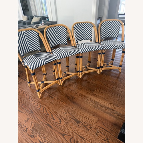 Used Williams Sonoma Bistro Woven Counter Stools for sale on AptDeco
