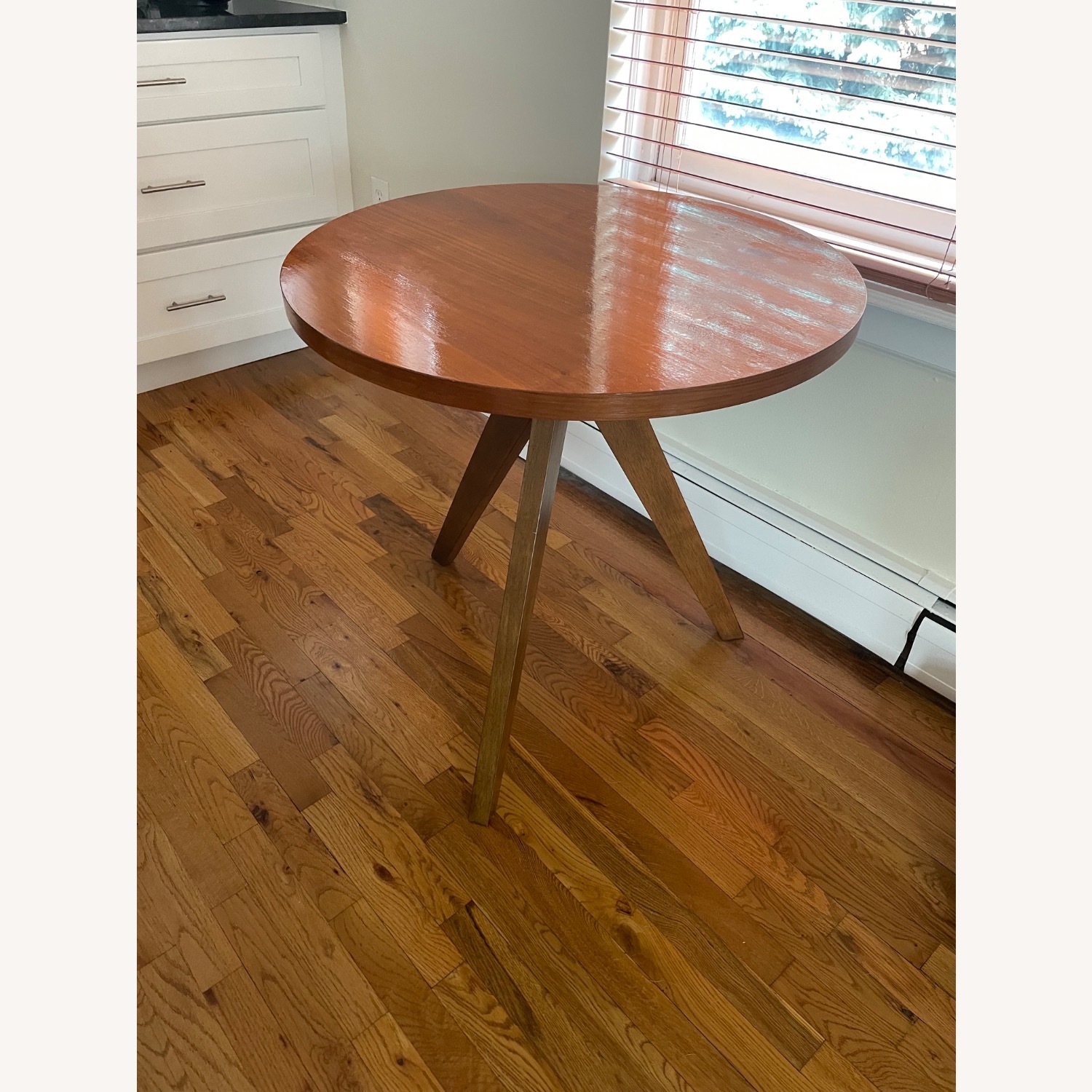West Elm Tripod Natural Wood Dining Table - image-1