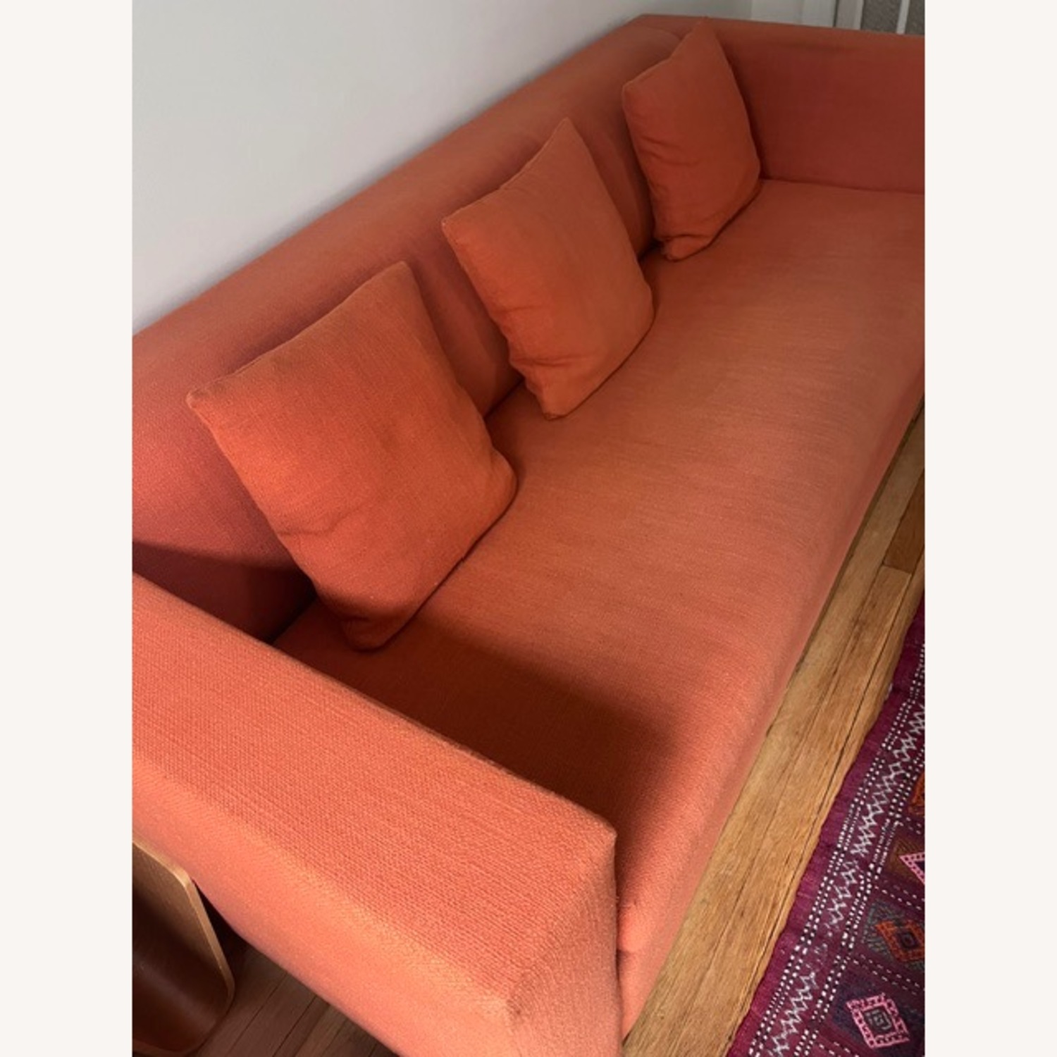 Blu Dot Mono Orange Fabric Sleeper Sofa - image-3