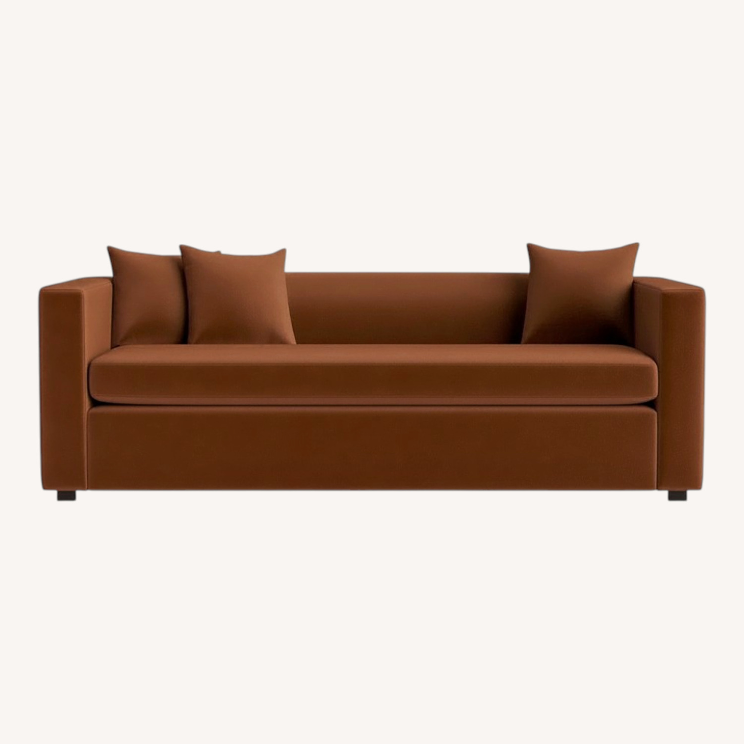 Blu Dot Mono Orange Fabric Sleeper Sofa - image-0