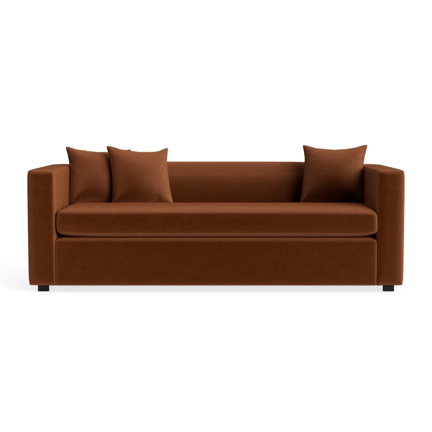 Blu Dot Mono Orange Fabric Sleeper Sofa - image-8