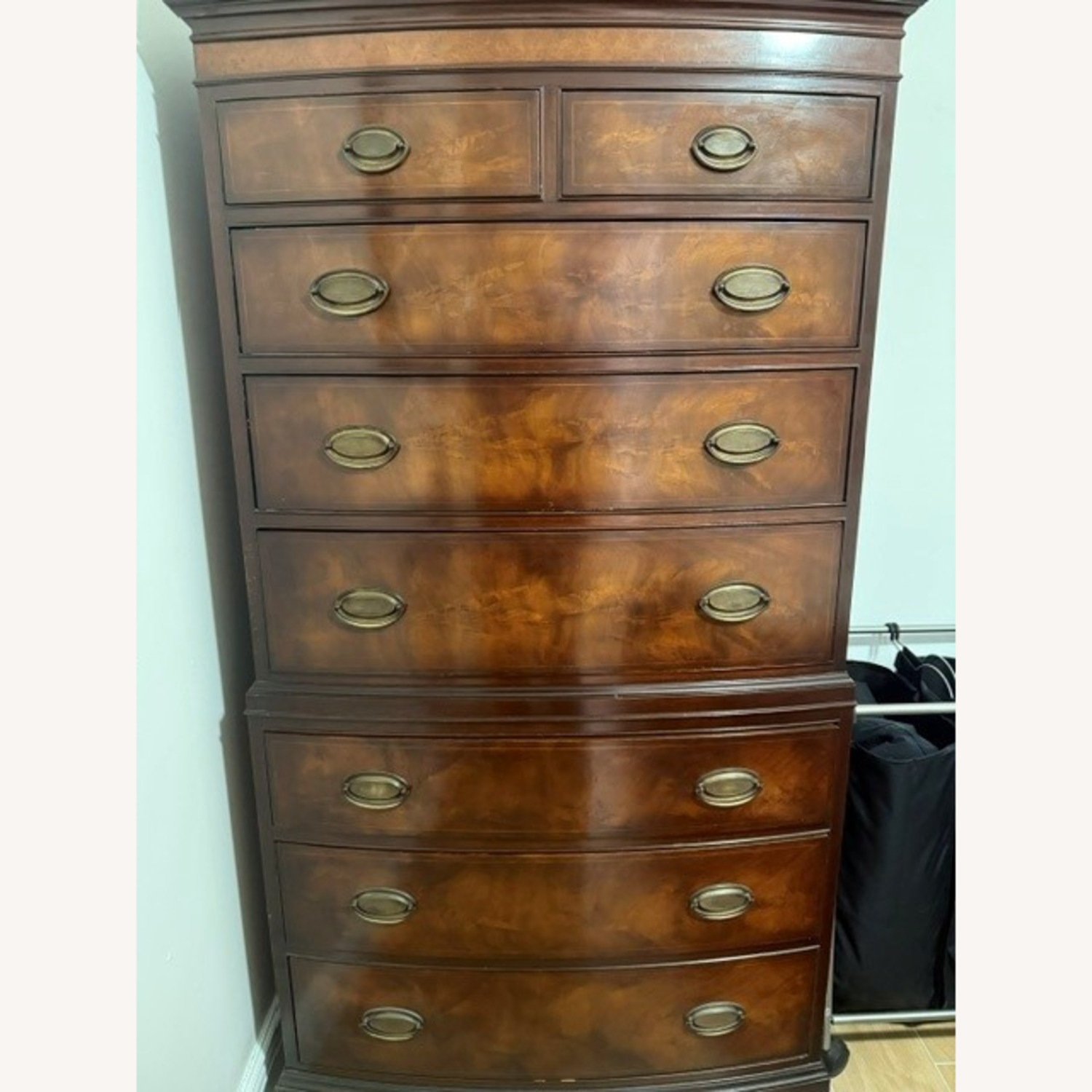 Vintage/Antique Finds Dark Brown Wood Highboy - image-1