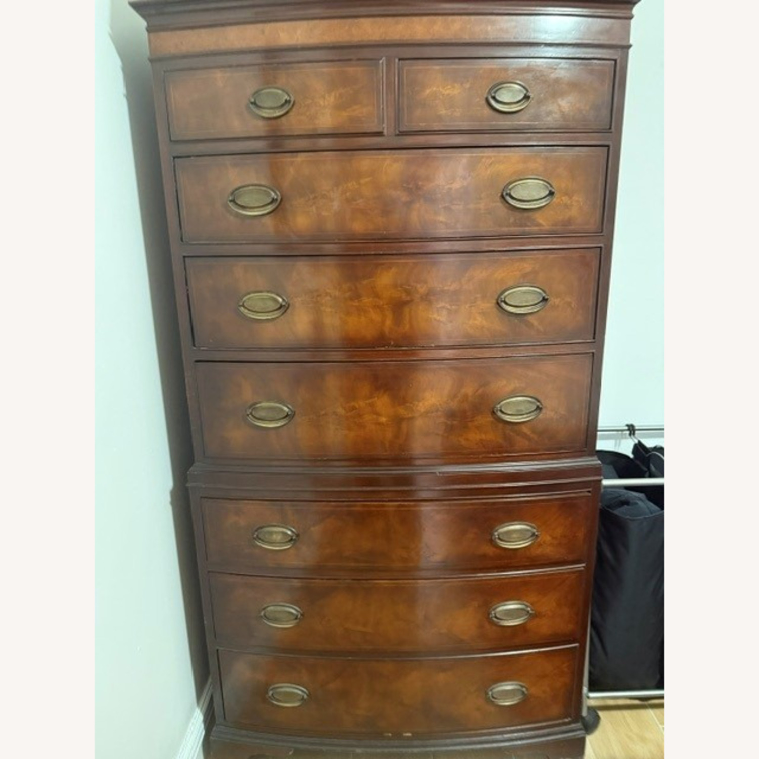 Vintage/Antique Finds Dark Brown Wood Highboy - image-2