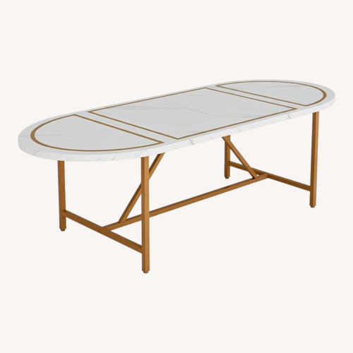 Used Tribesigns White Desk for sale on AptDeco