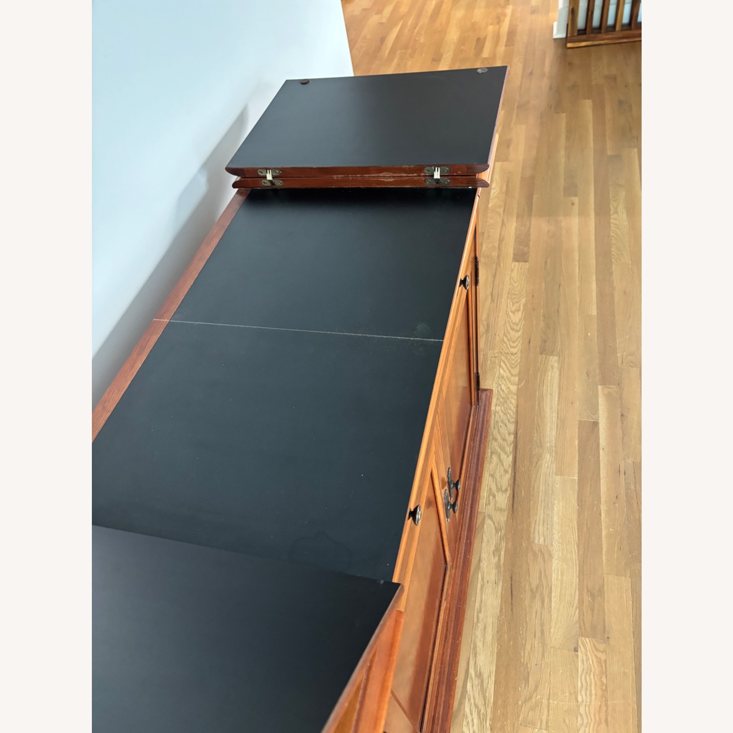 Ethan Allen Dark Brown Wood Buffet/Serving table - image-3