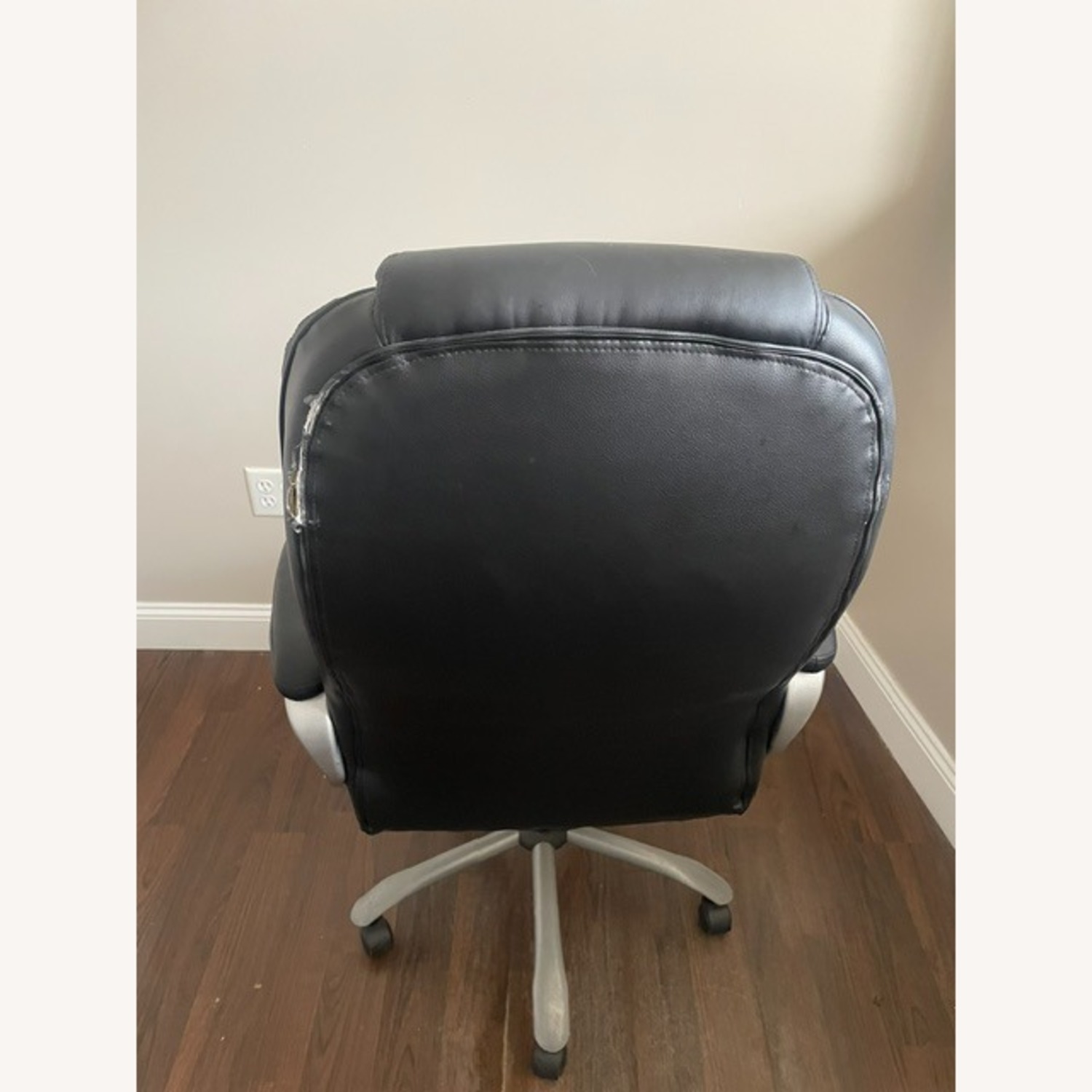 Black Leather Office Chair - image-3