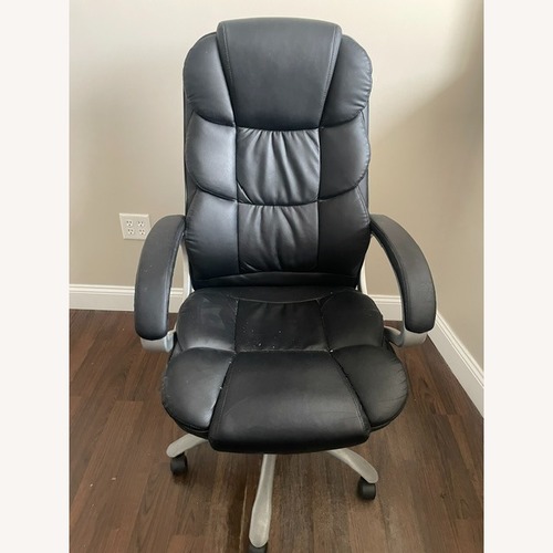 Used Black Leather Office Chair for sale on AptDeco
