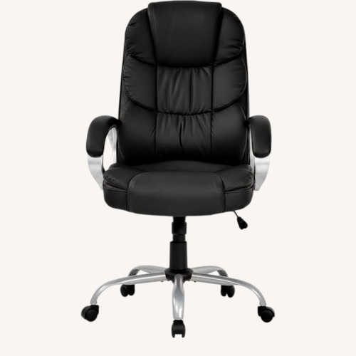 Used Black Leather Office Chair for sale on AptDeco