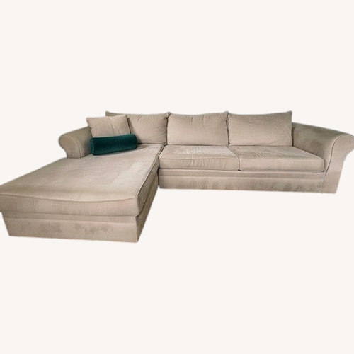 Used Classic L-shaped Sectional With Sofa Bed for sale on AptDeco