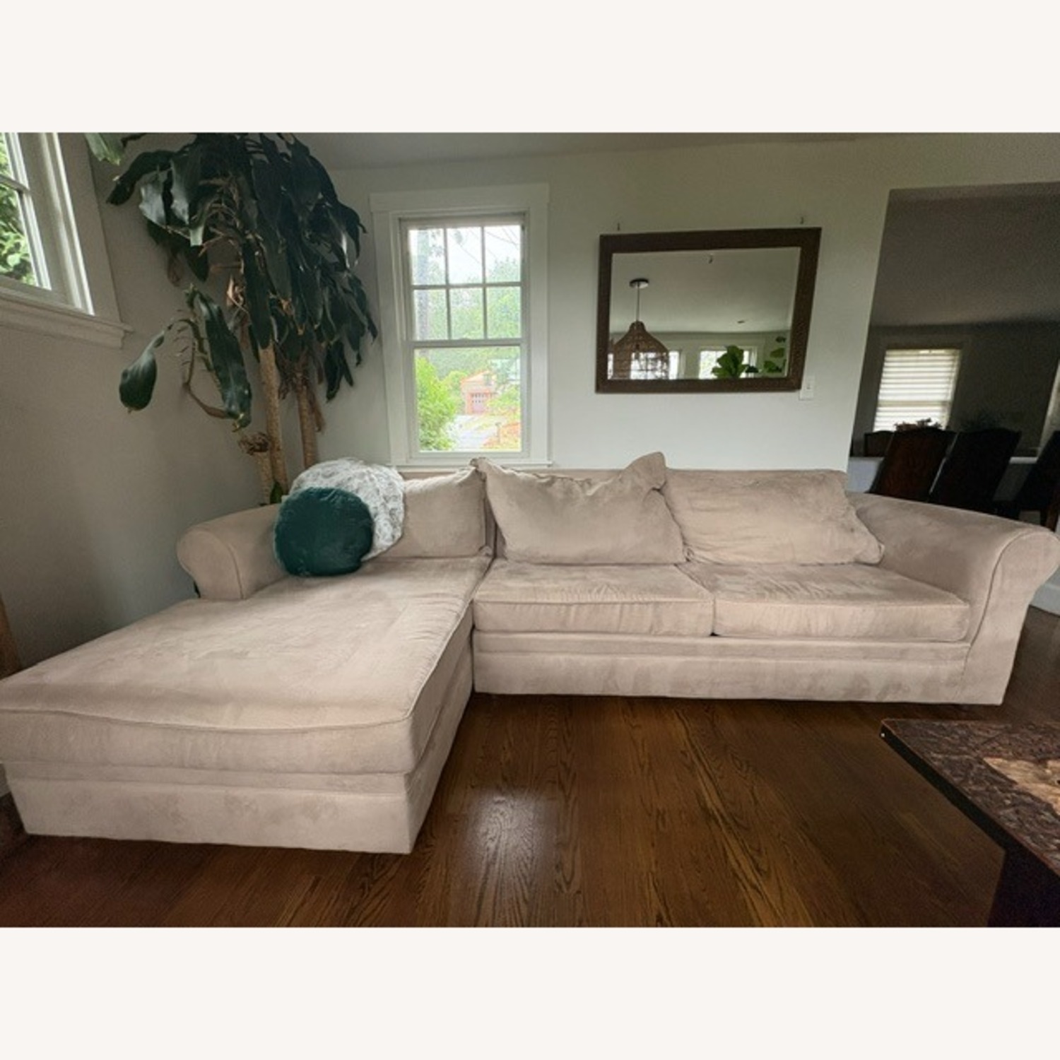 Classic L-shaped Sectional With Sofa Bed  - image-1