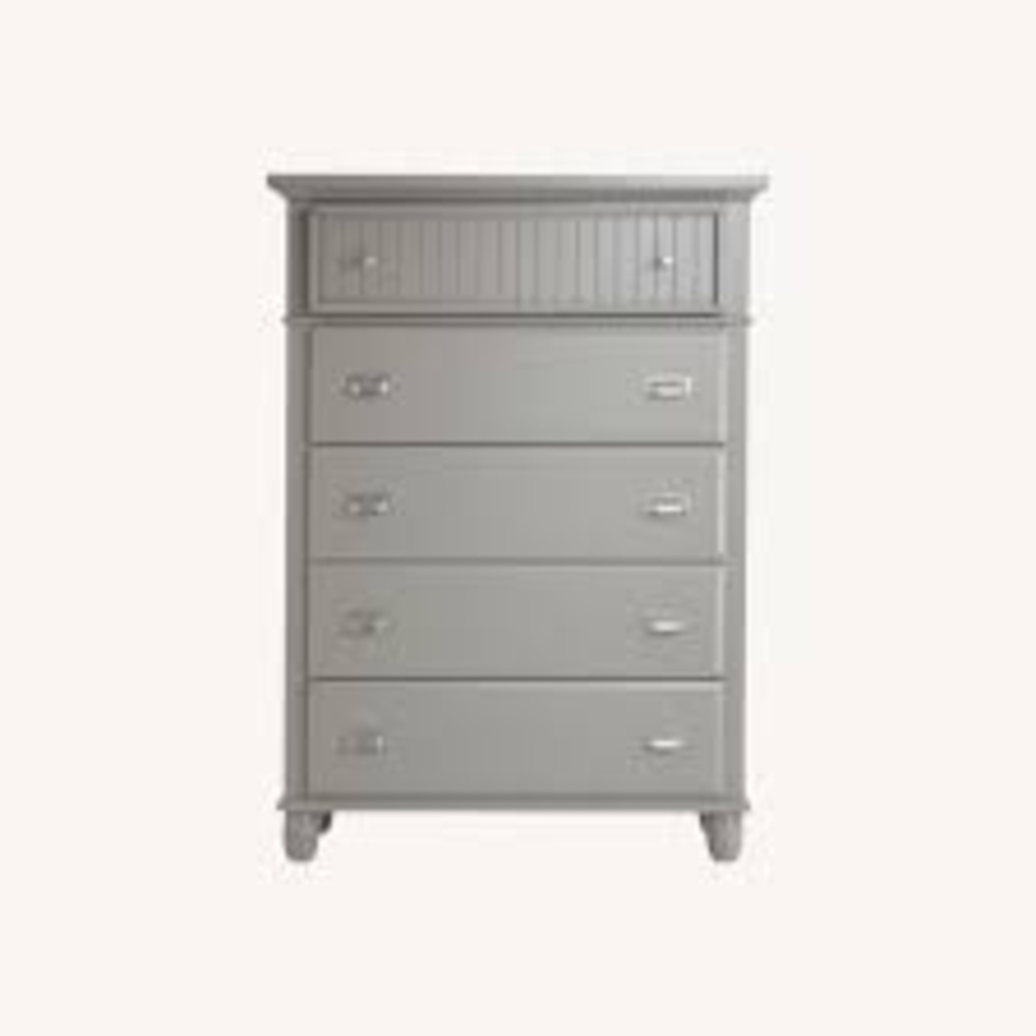 Bob's Discount Furniture Light Gray Wood Dresser - image-5