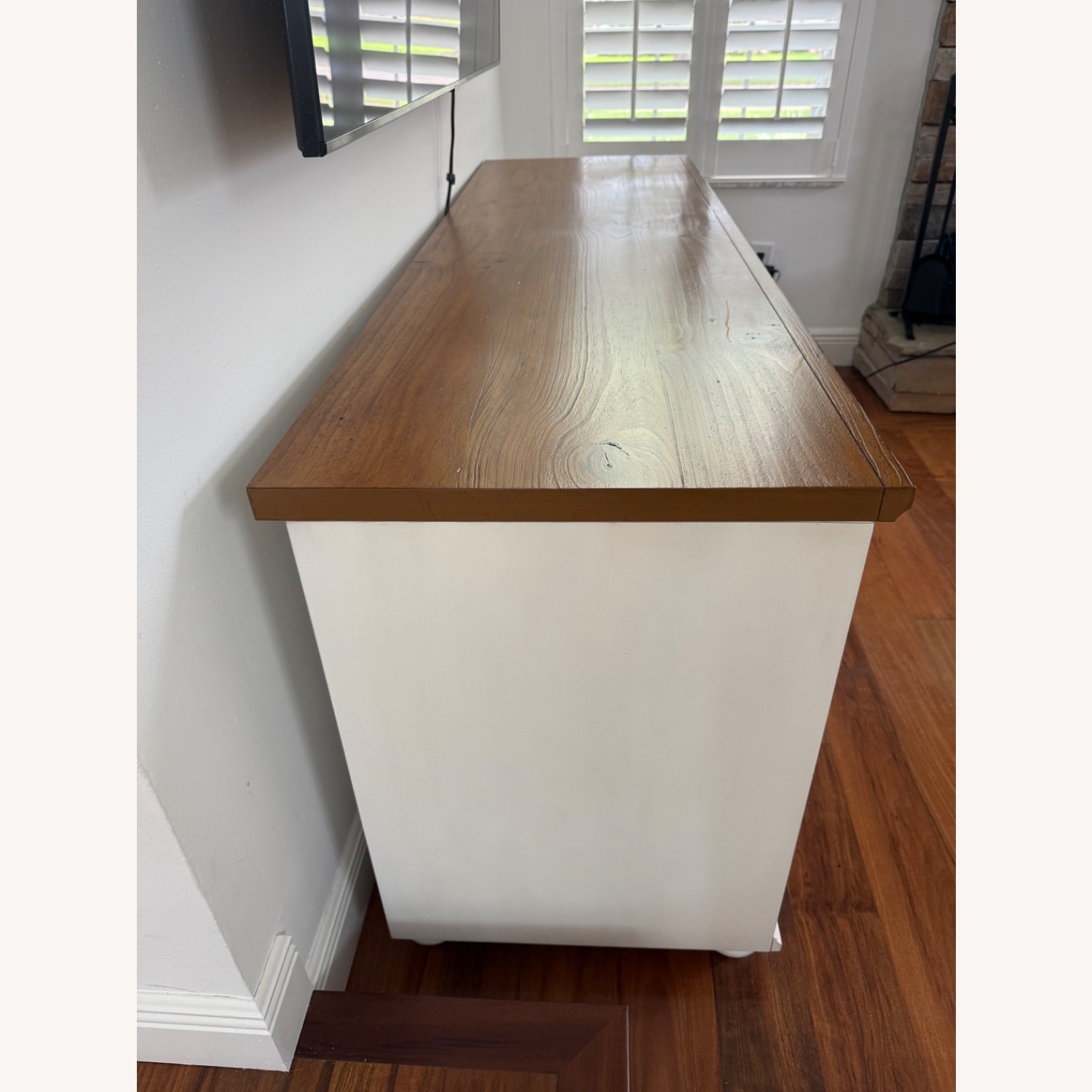 Pottery Barn Whitney Executive Natural Wood Desk - image-2