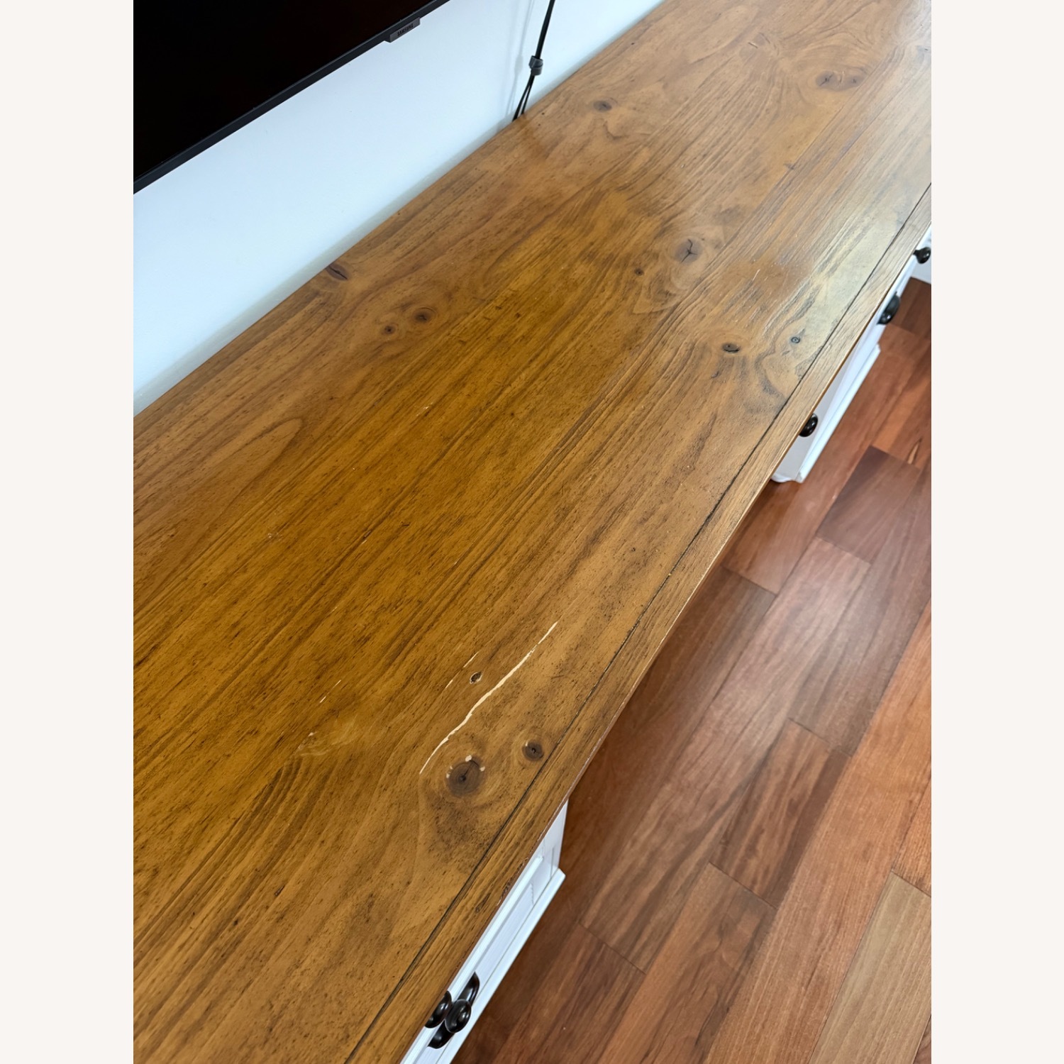 Pottery Barn Whitney Executive Natural Wood Desk - image-3