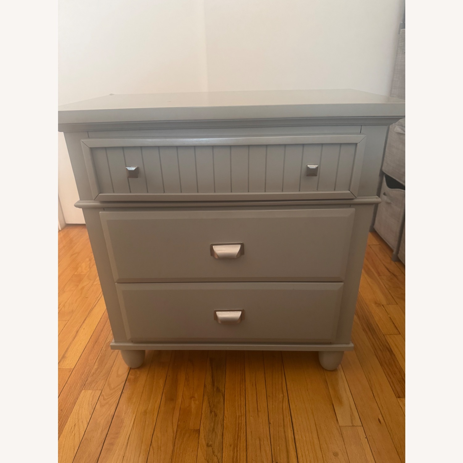 Bob's Discount Furniture Spencer Light Gray Nightstands - image-1