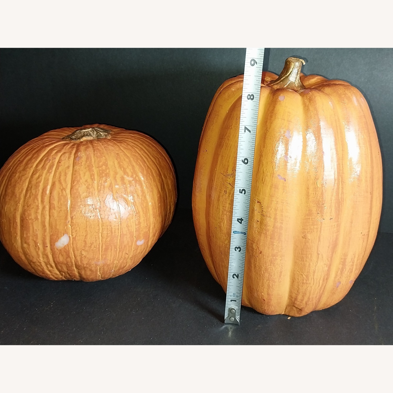 Pottery Barn Pumpkin Candles 2 Different Sizes  - image-18