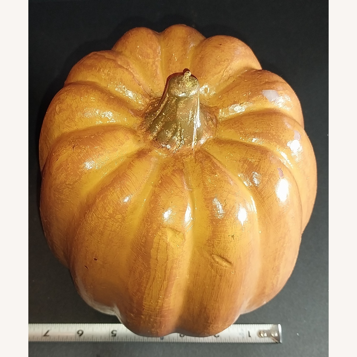 Pottery Barn Pumpkin Candles 2 Different Sizes  - image-19