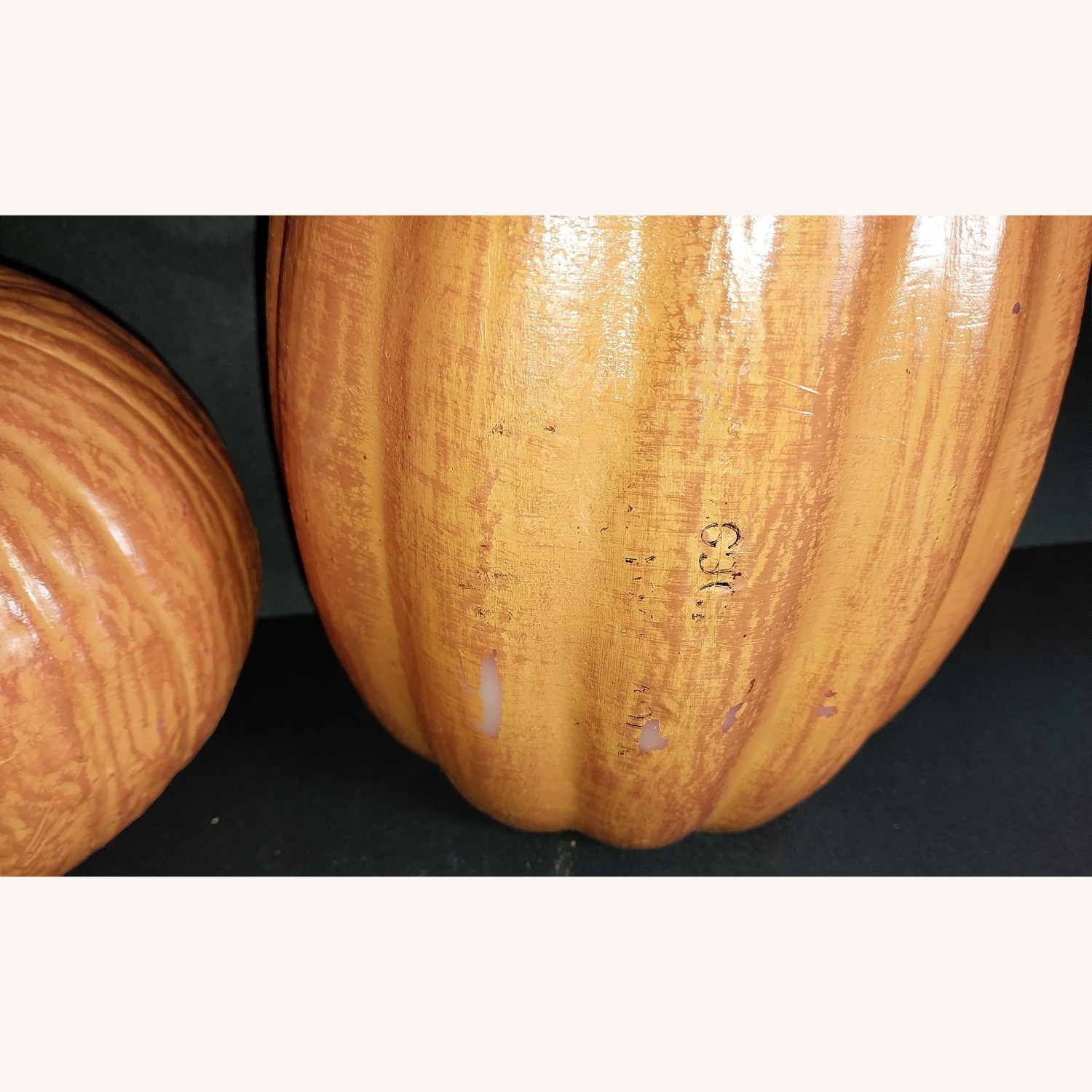 Pottery Barn Pumpkin Candles 2 Different Sizes  - image-4