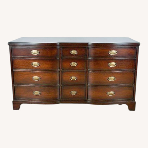 Used Vintage/Antique Finds Dark Brown Wood Dresser for sale on AptDeco
