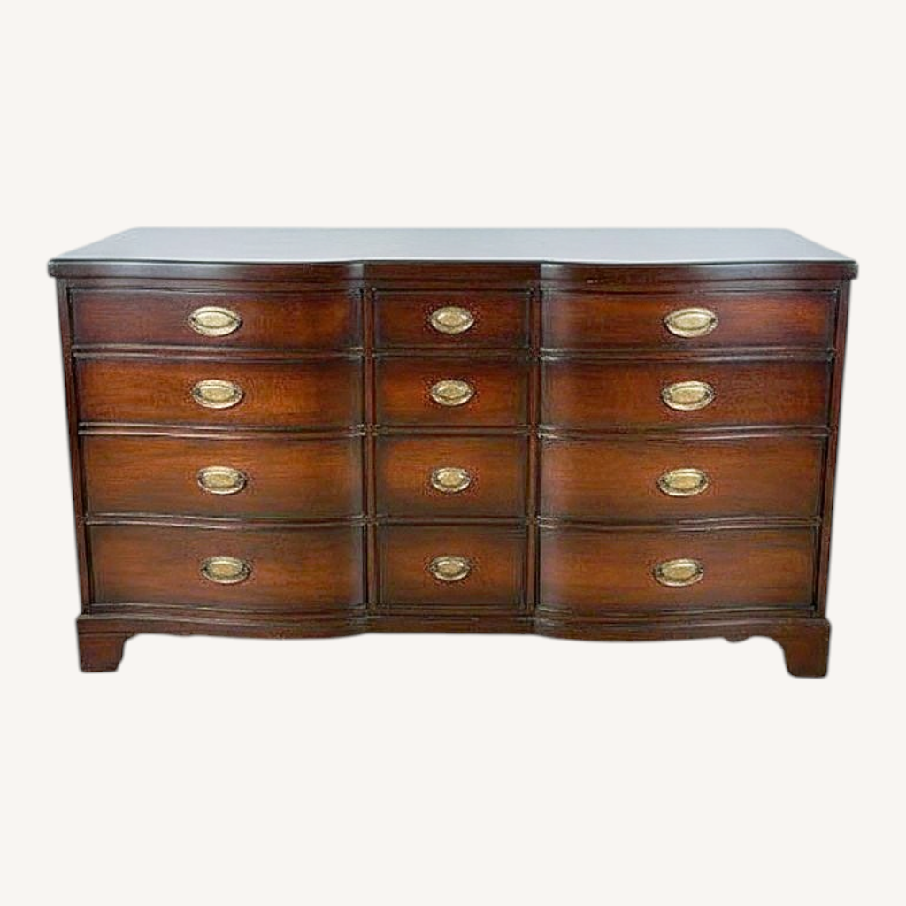 Image of Vintage.Antique Finds Dark Brown Wood Dresser