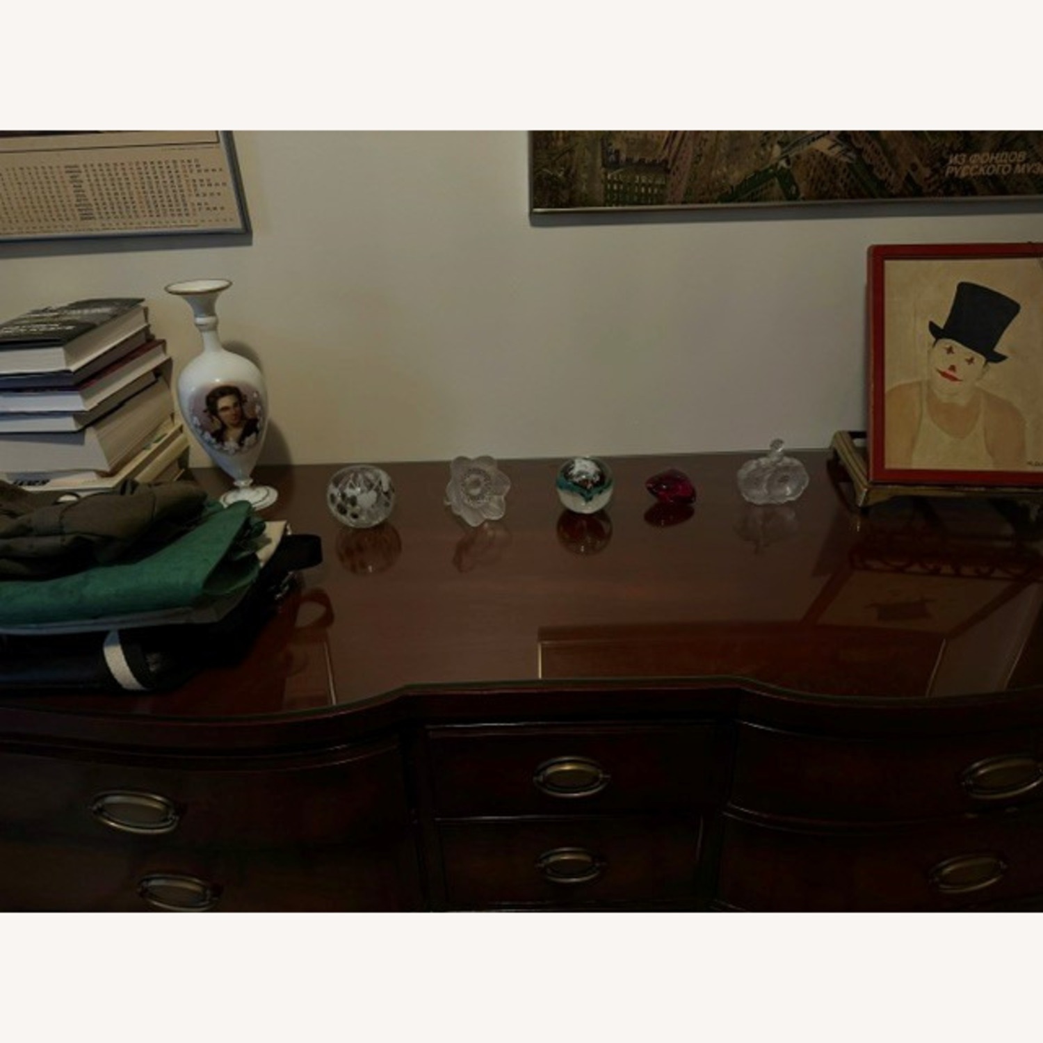 Vintage/Antique Finds Dark Brown Wood Dresser - image-2