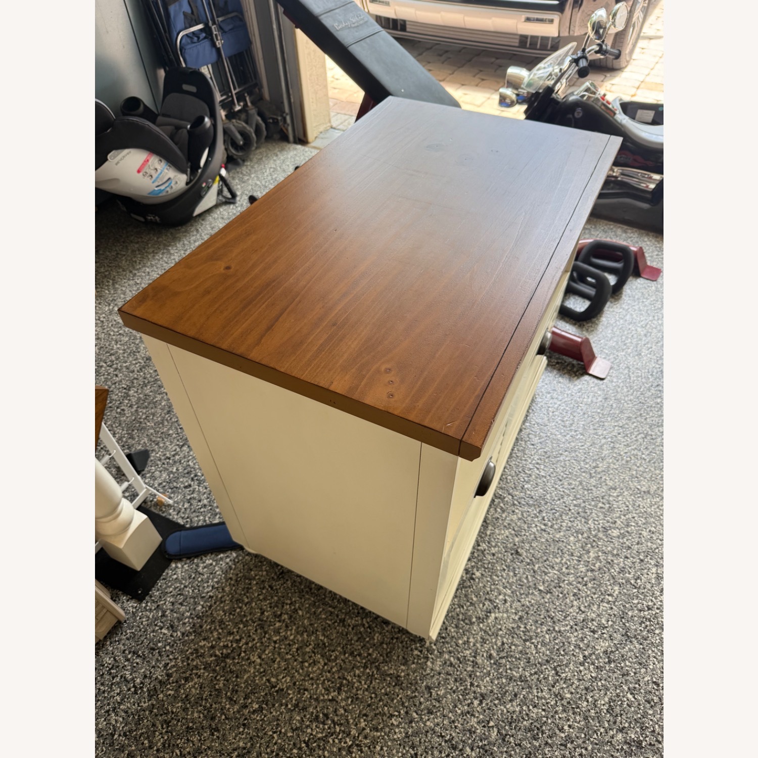 Pottery Barn Whitney Corner Desk & Cabinet - image-8
