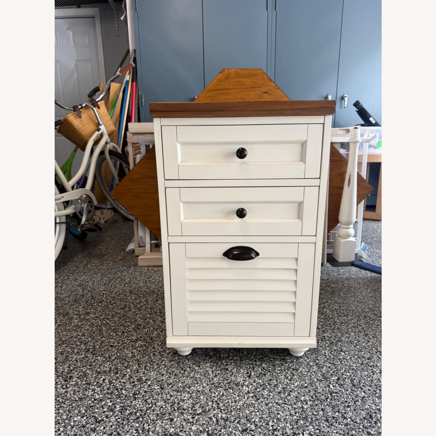 Pottery Barn Whitney Corner Desk & Cabinet - image-4