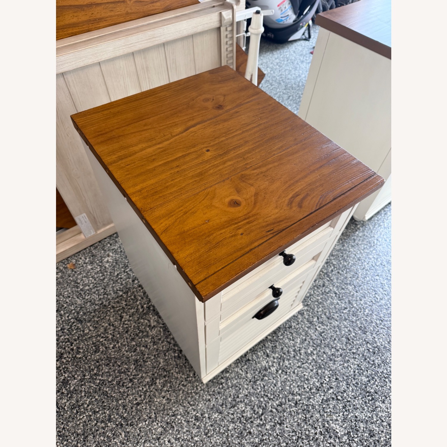 Pottery Barn Whitney Corner Desk & Cabinet - image-7