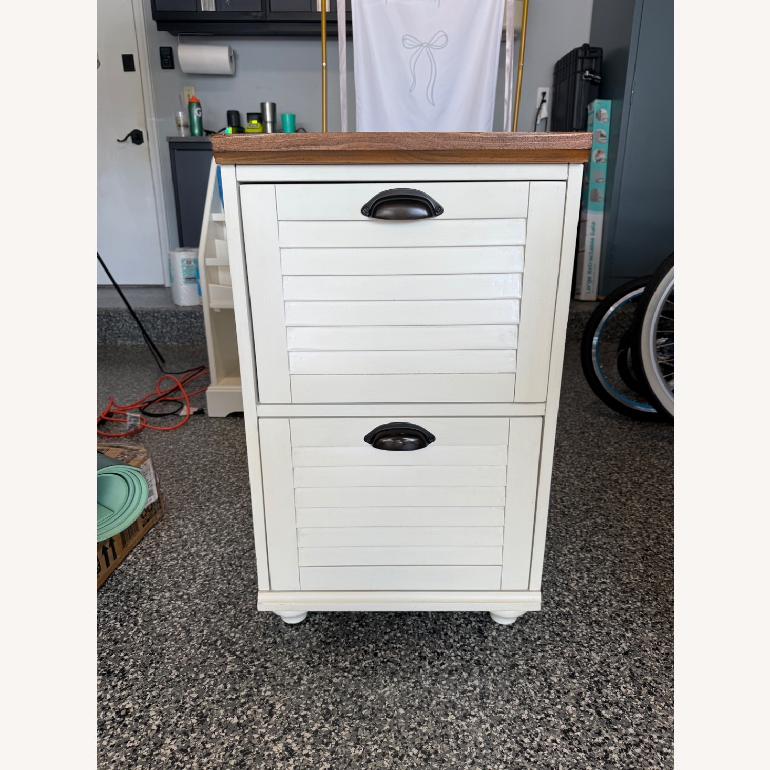 Pottery Barn Whitney Corner Desk & Cabinet - image-5