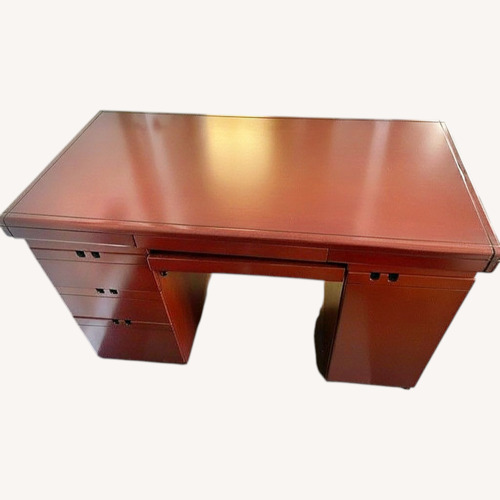 Used Cherry Brown Executive Wood Desk for sale on AptDeco