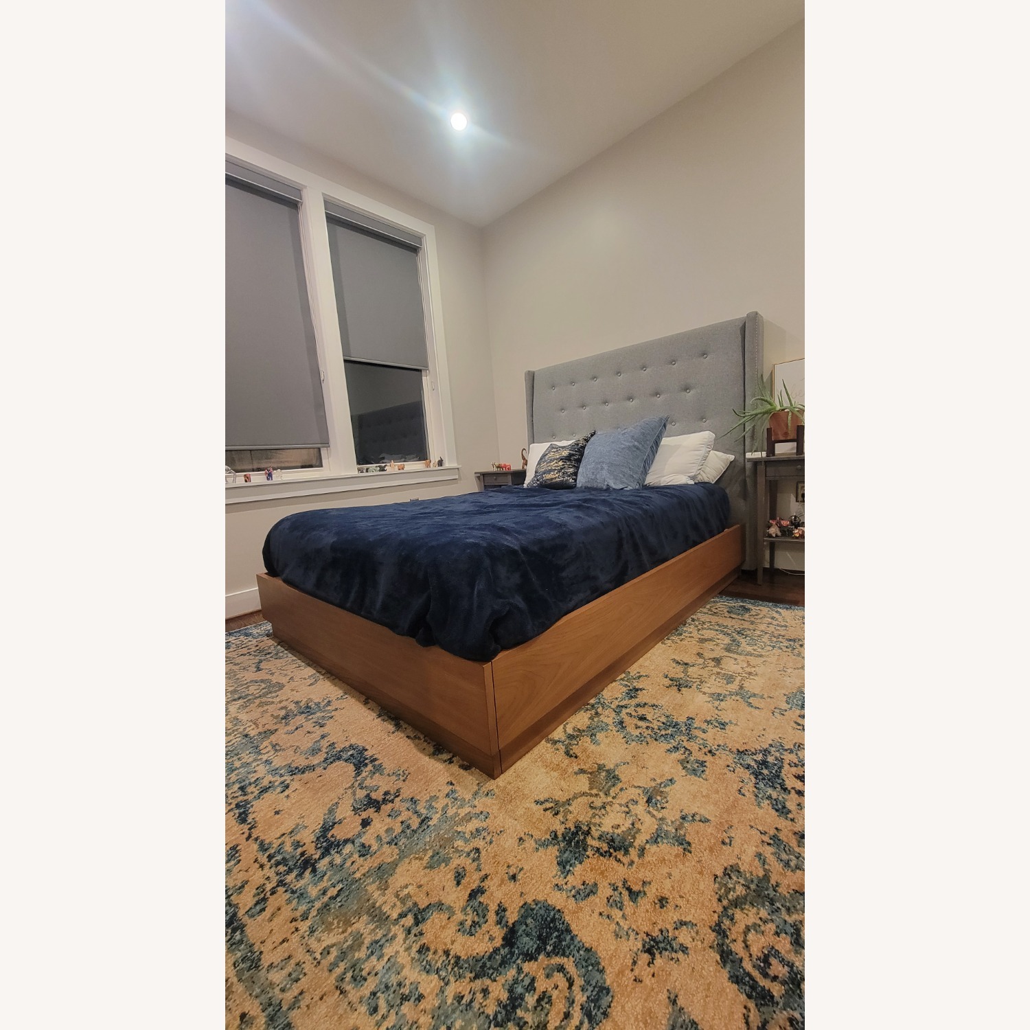Crate & Barrel Ronin Queen Bed and Headboard - image-2