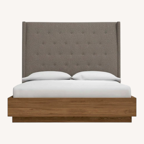 Used Crate & Barrel Ronin Queen Bed and Headboard for sale on AptDeco