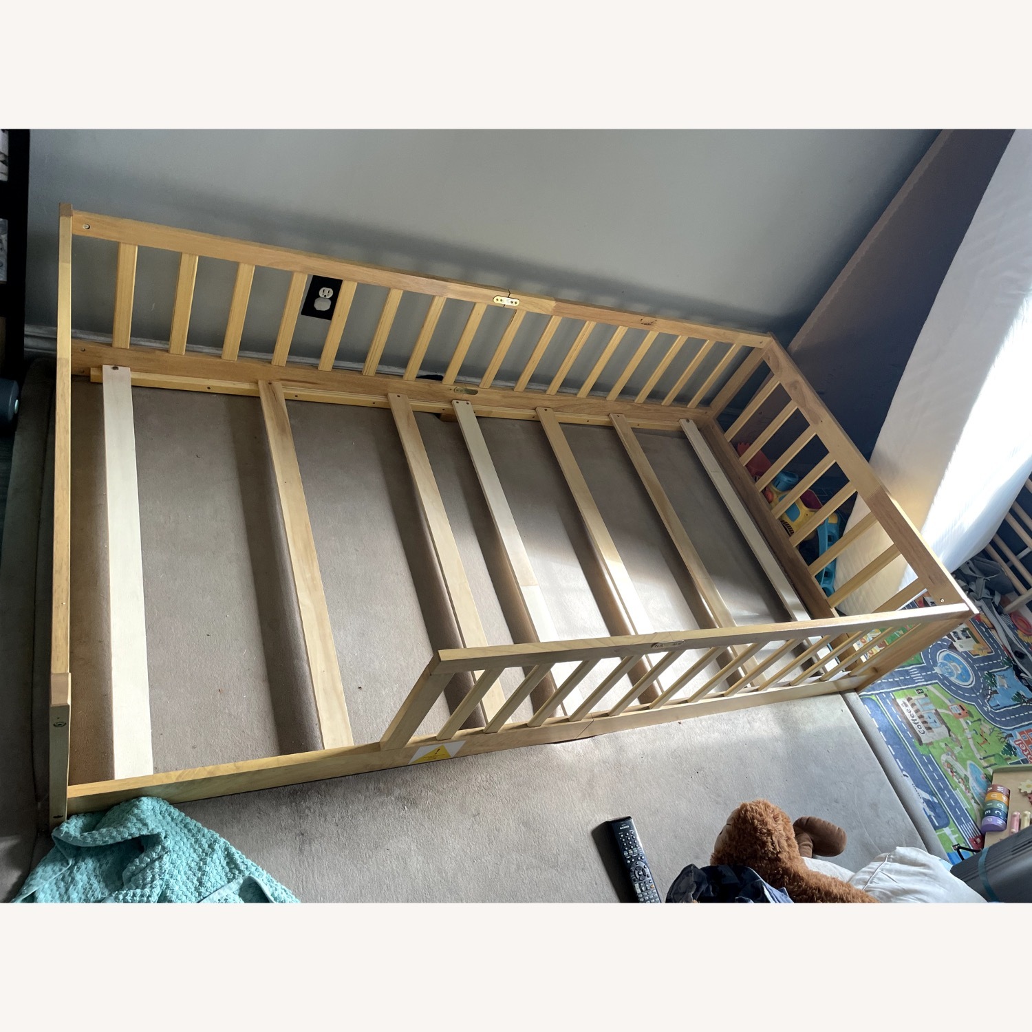 PVWIIK Twin Size Montessori Toddler Floor Bed  - image-3