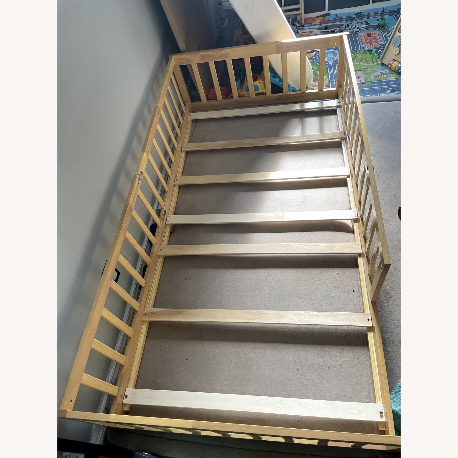 PVWIIK Twin Size Montessori Toddler Floor Bed  - image-1