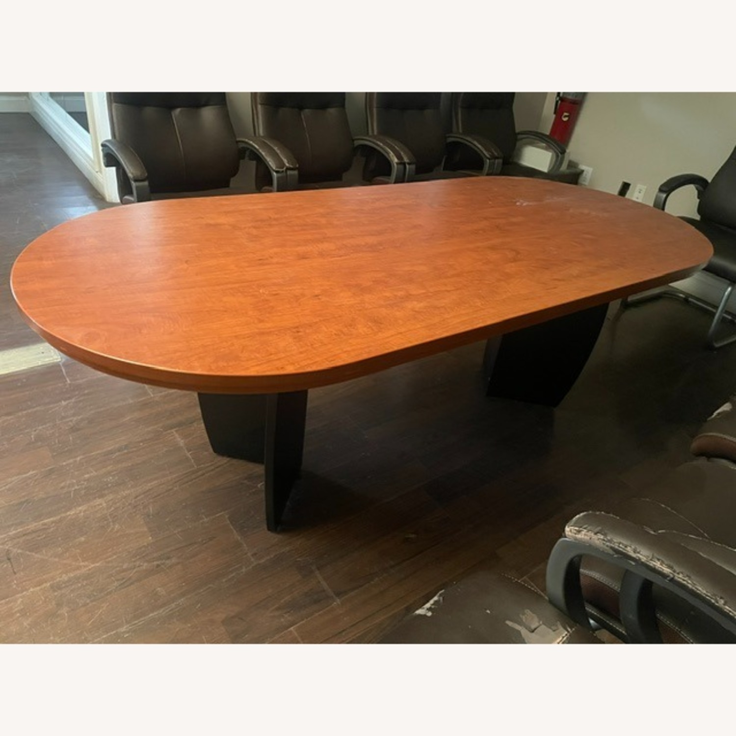 Light Brown Wood Conference Table - image-3