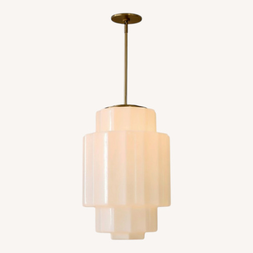 Used West Elm Jules Milk Glass Ceiling Lamp for sale on AptDeco
