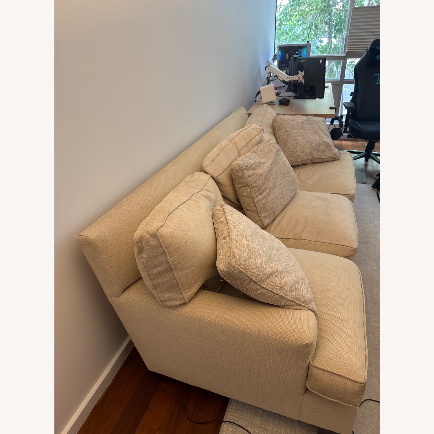 Baker Furniture Light Brown 3+ Seater Sofa - image-3