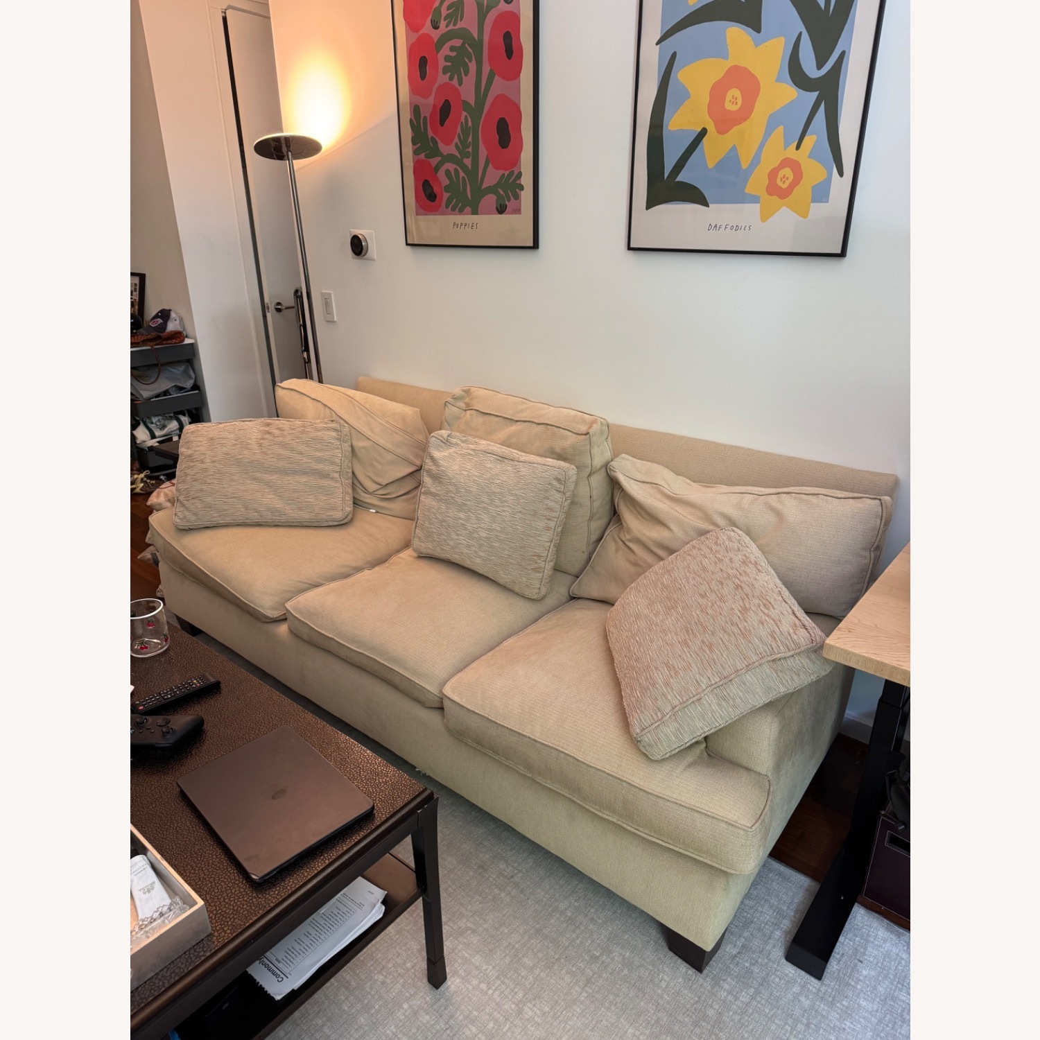 Baker Furniture Light Brown 3+ Seater Sofa - image-2