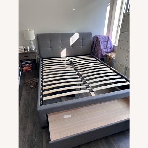 Used Queen Bed With Drawer for sale on AptDeco