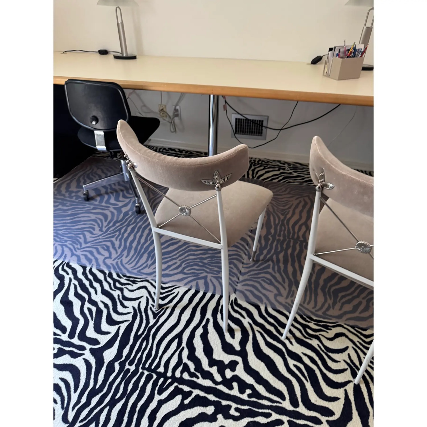 Jonathan Adler Natural Metal Dining Chair - image-9