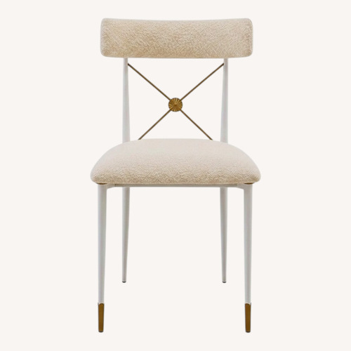 Used Jonathan Adler Natural Metal Dining Chair for sale on AptDeco