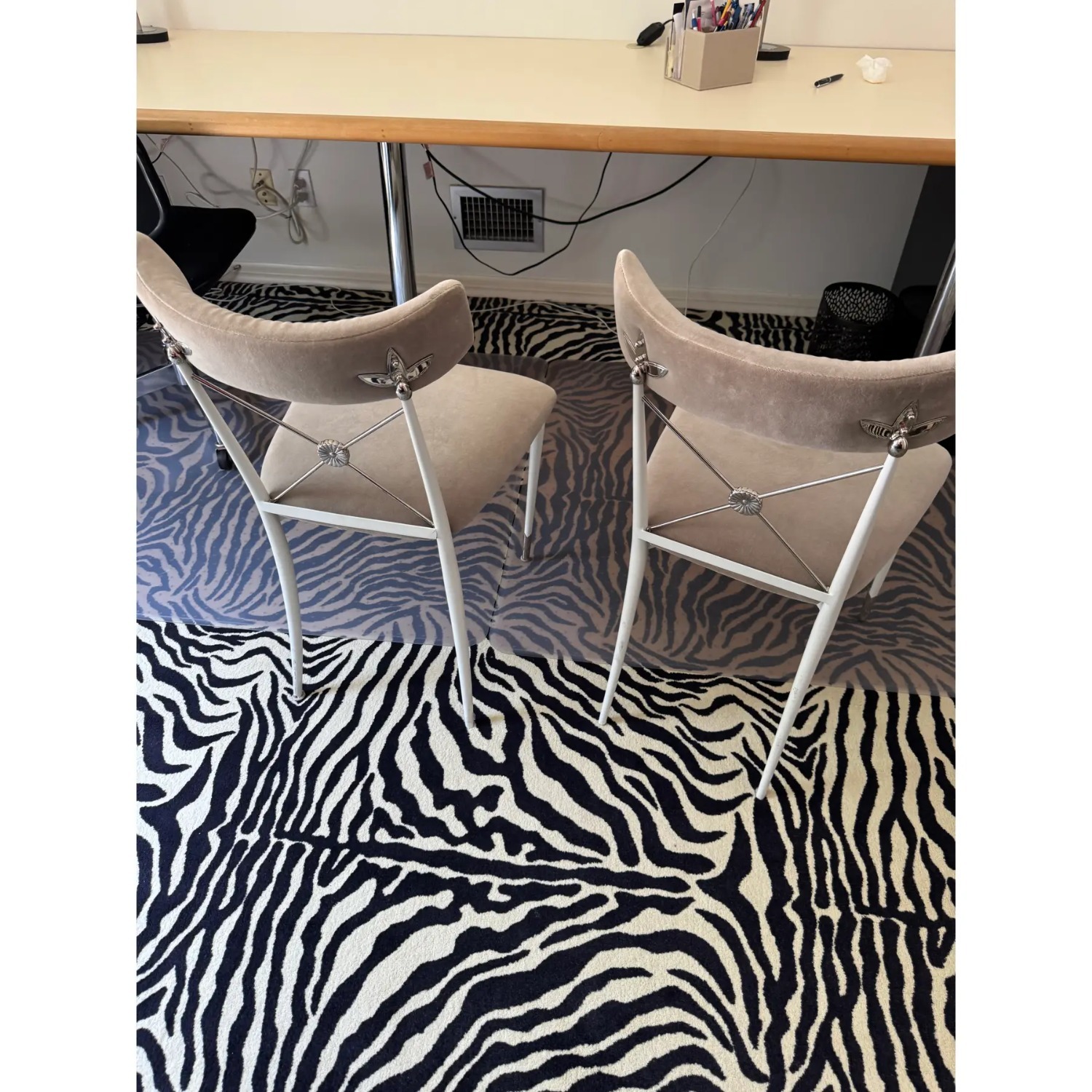 Jonathan Adler Natural Metal Dining Chair - image-5