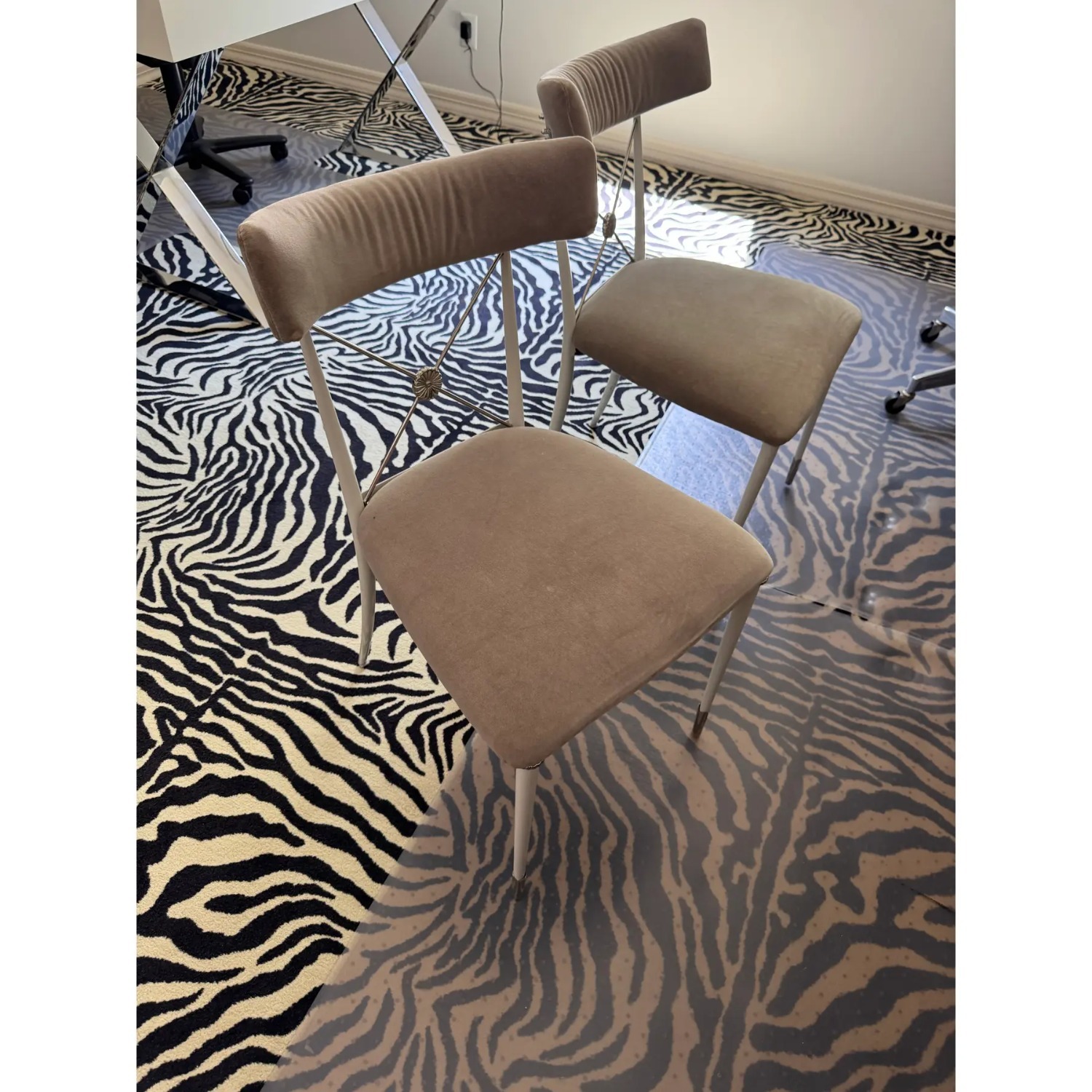 Jonathan Adler Natural Metal Dining Chair - image-1