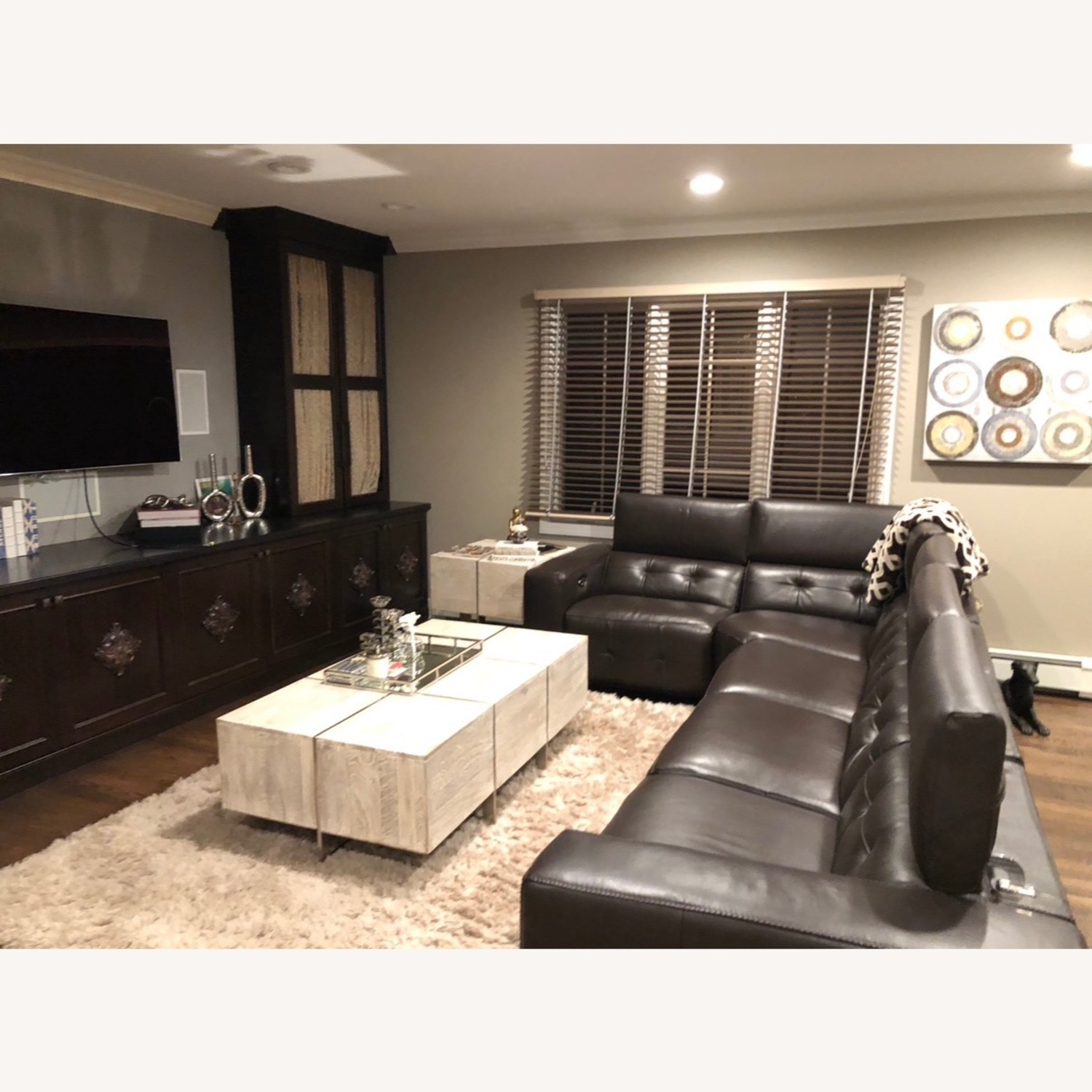 Z Gallerie Verona 5 pc Sectional (2 Recliners) - image-3