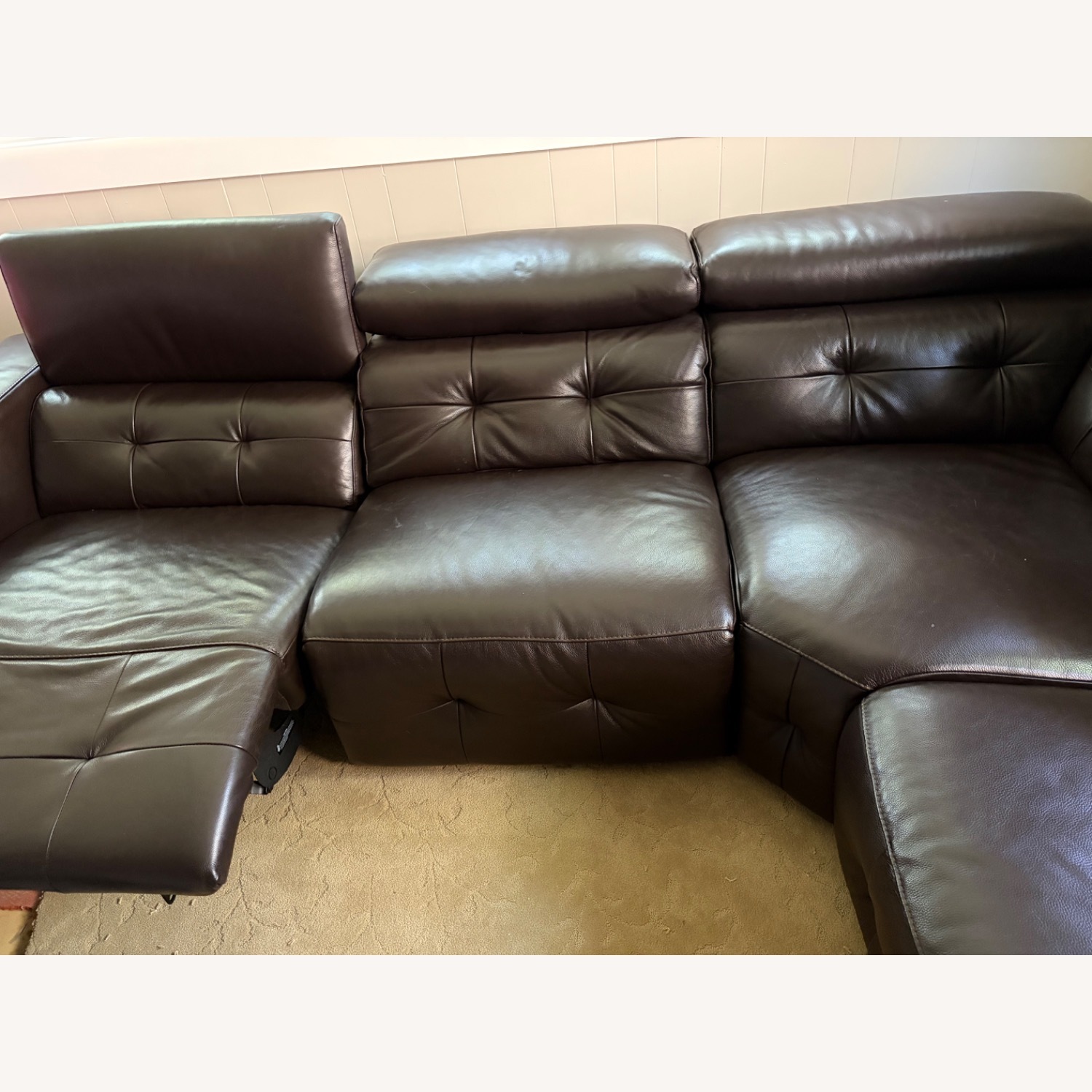 Z Gallerie Verona 5 pc Sectional (2 Recliners) - image-6
