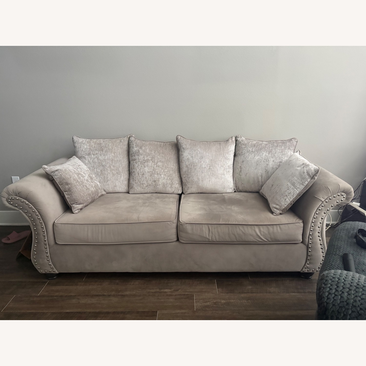 Light Grey 3 Seat Couch - image-3