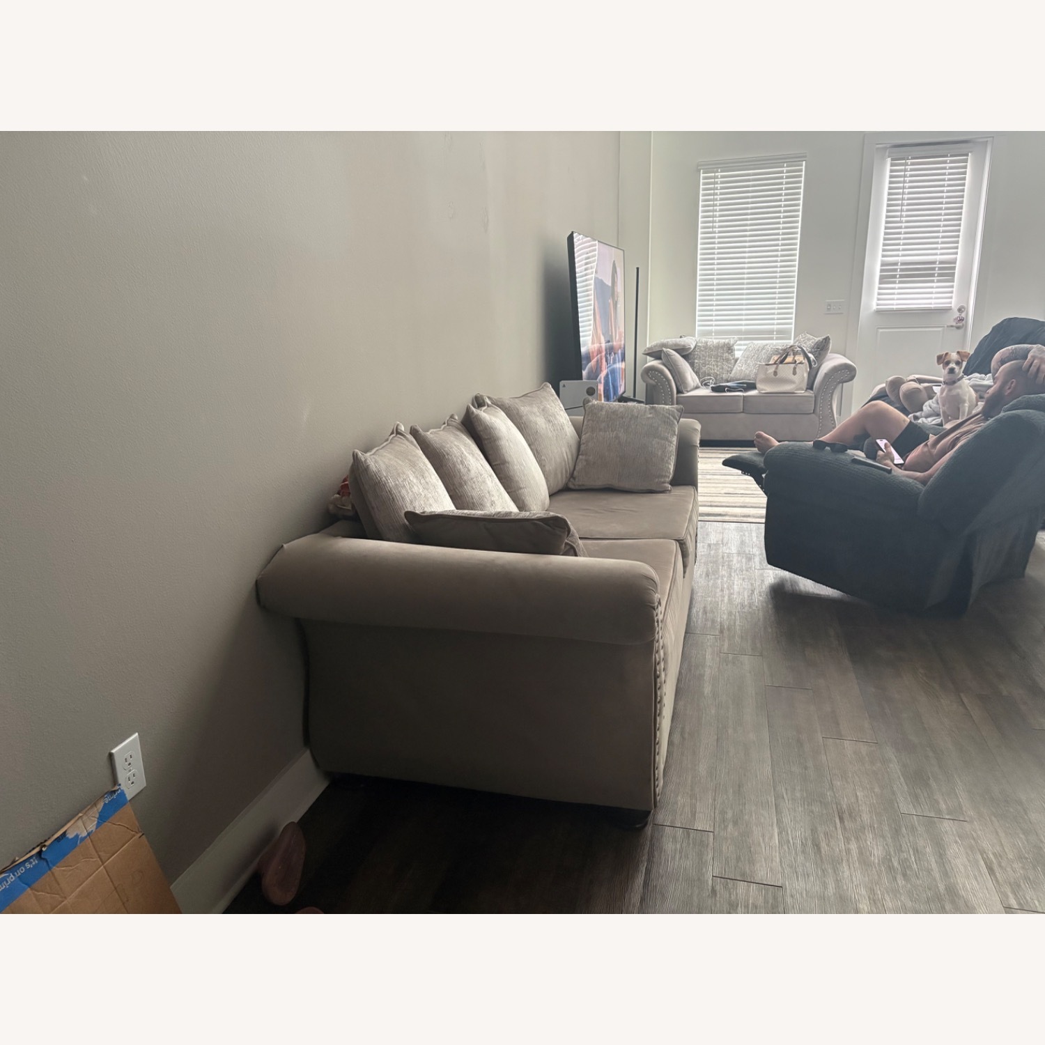 Light Grey 3 Seat Couch - image-2