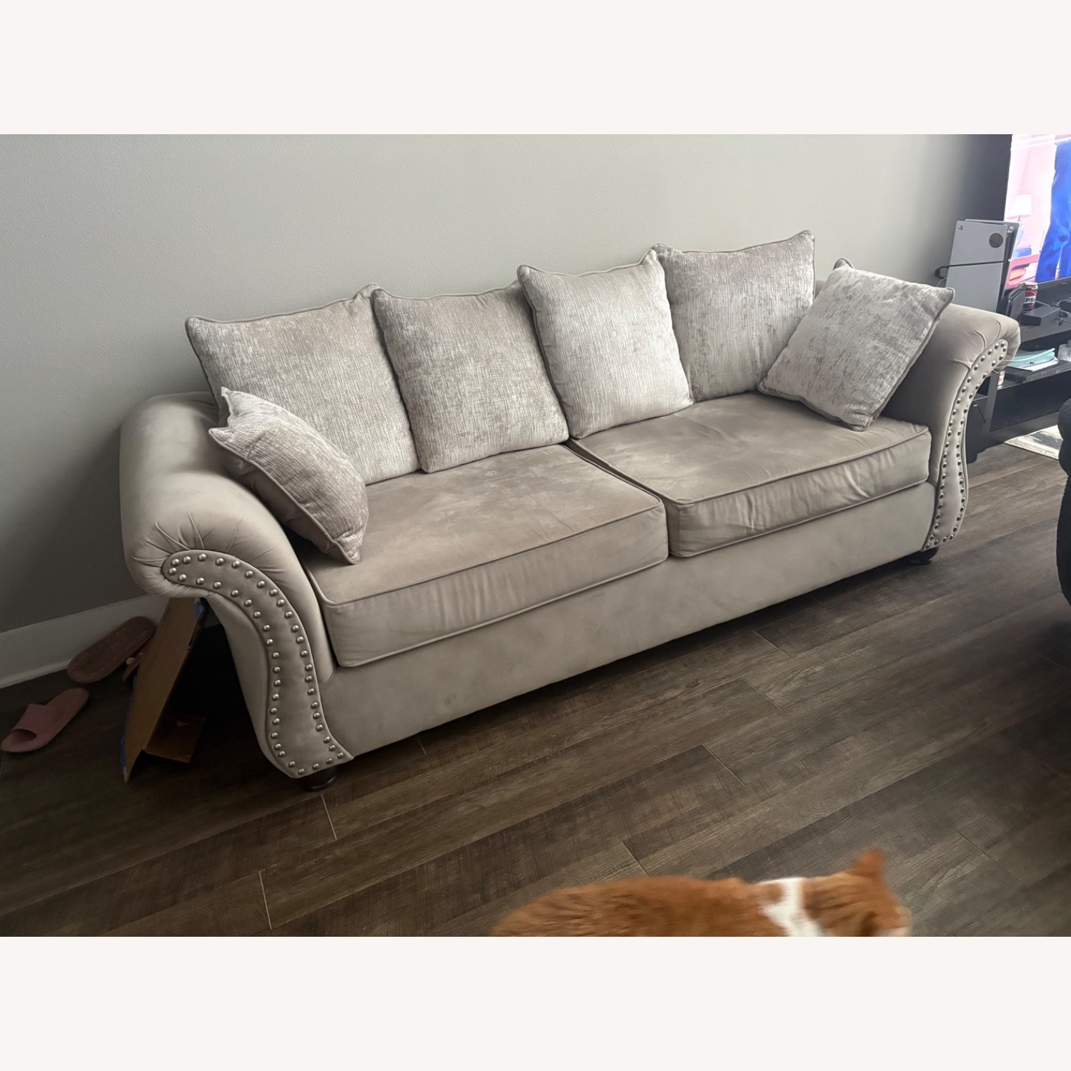 Light Grey 3 Seat Couch - image-1